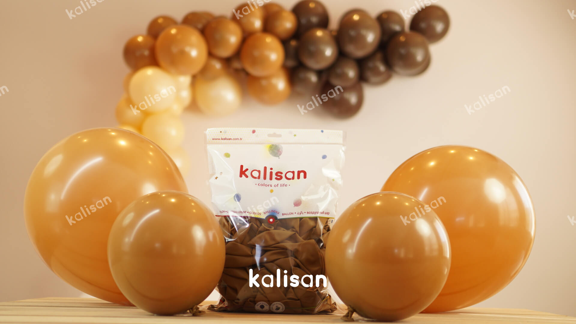 resimler/genel/12'' Standart Balon Karamel Kahve (Caramel Brown) 100’lü