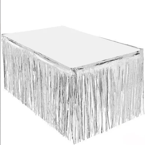 resimler/genel/Gümüş Püsküllü Masa Eteği 70*300 cm