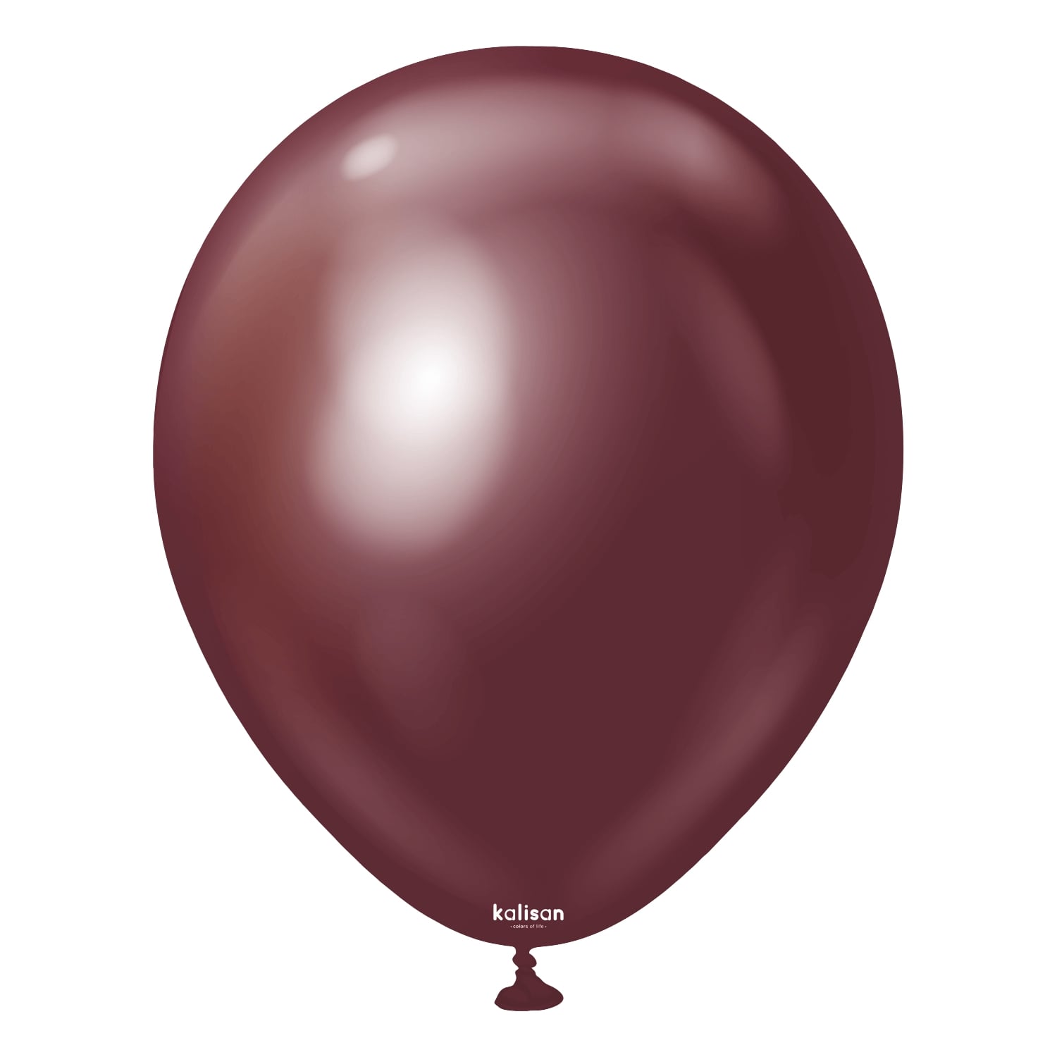  18'' Krom Mirror Bordo (Burgundy) Balon 5'Li (45 Cm)