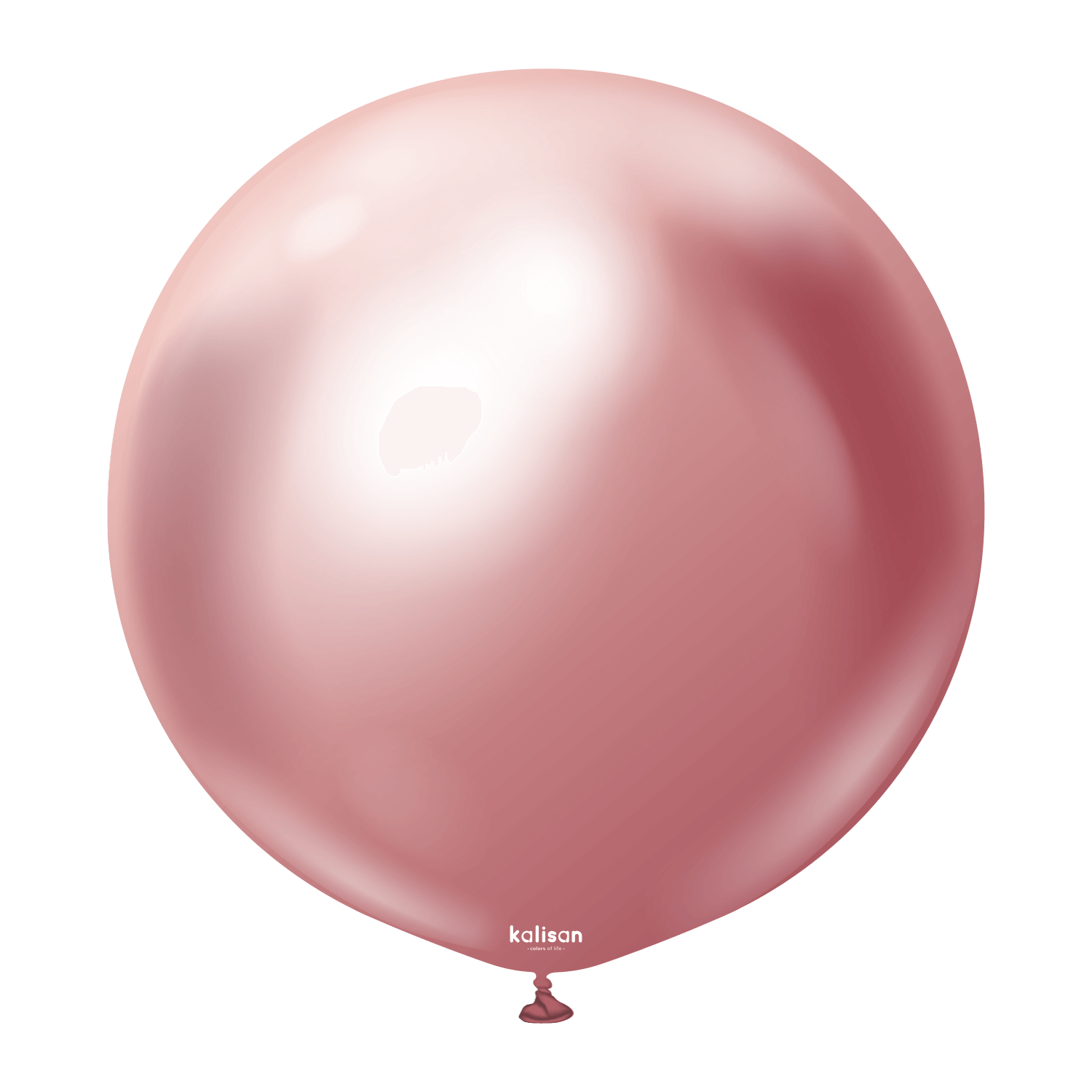  24'' Krom Mirror Pembe Balon 2'Li (60 Cm)