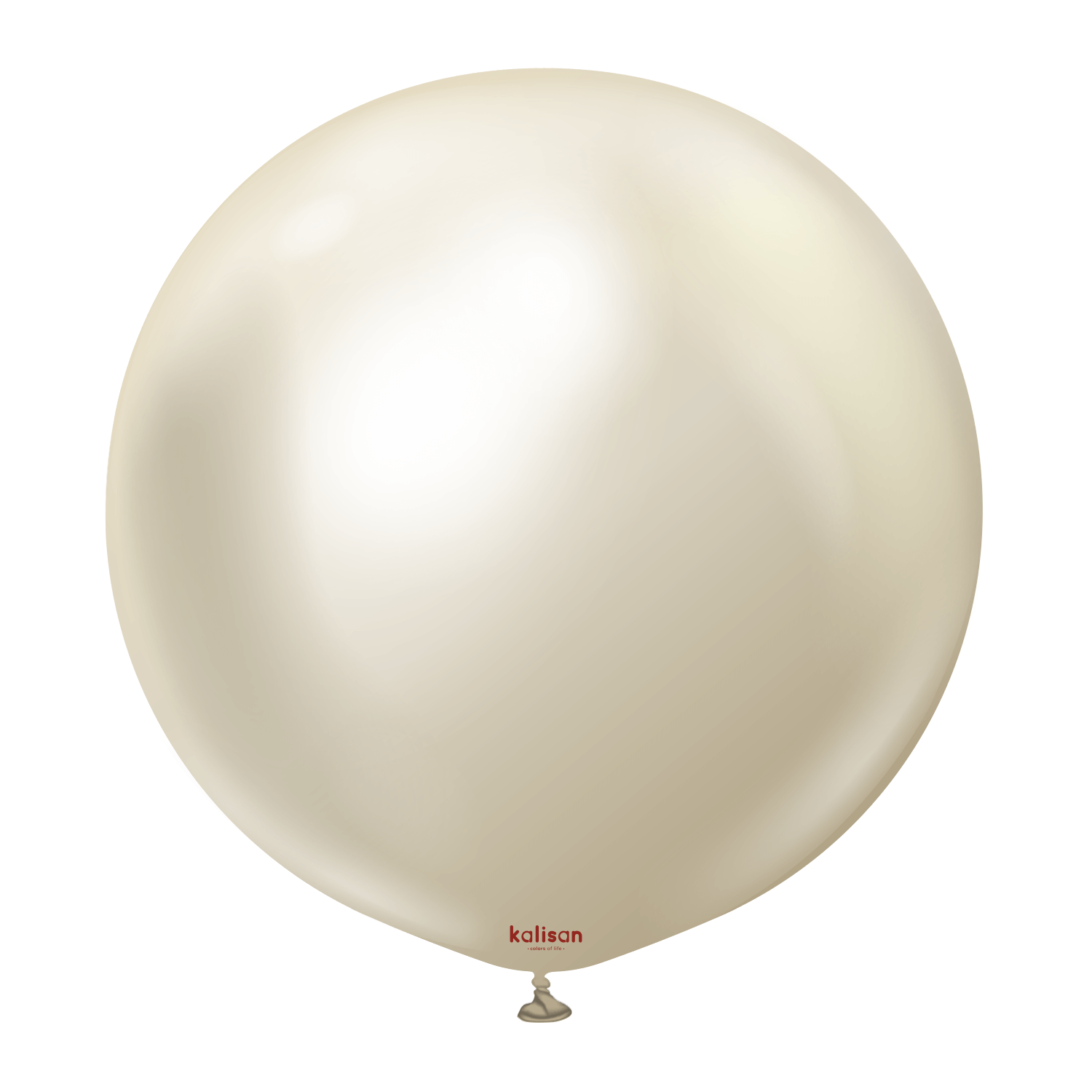   24'' Krom Mirror Beyaz Altın (White Gold) Balon 2'Li (60 Cm)