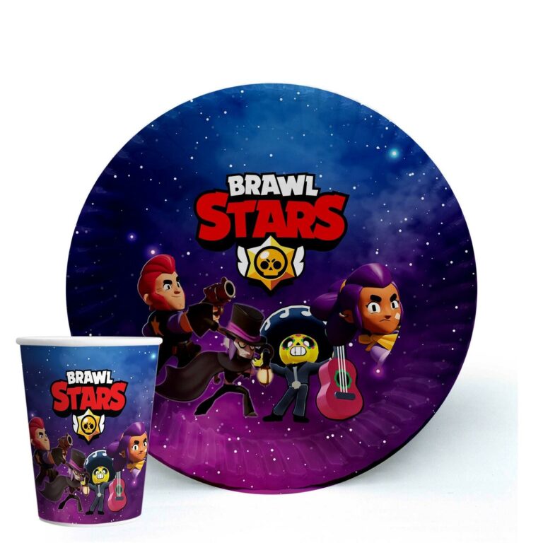 Brawl Stars Karton Tabak Bardak (8 adet)