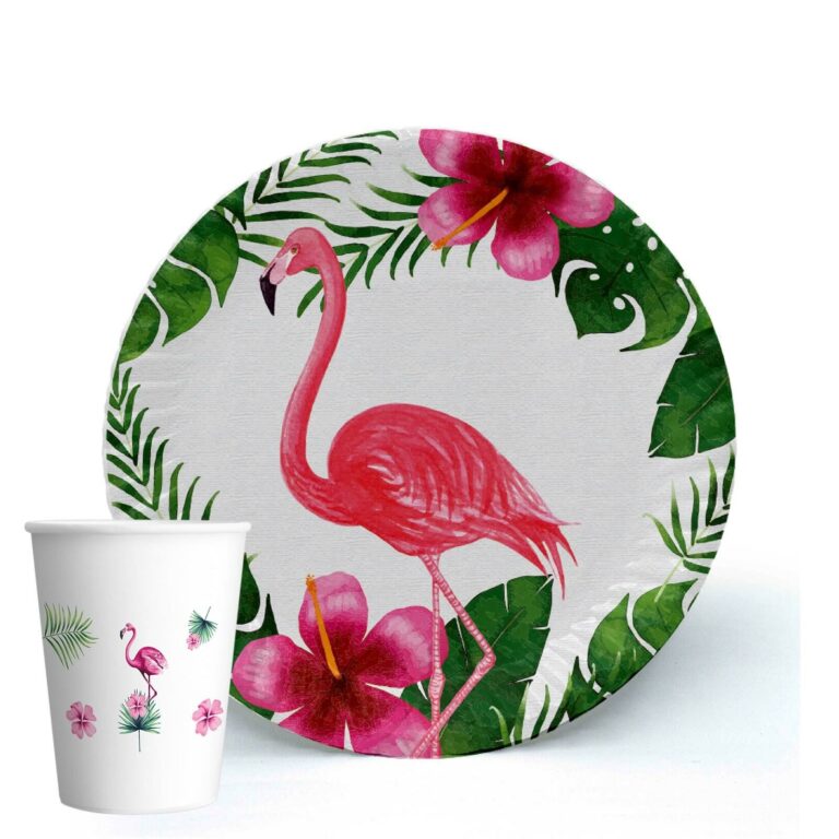 Flamingo Karton Tabak Bardak (8 adet)