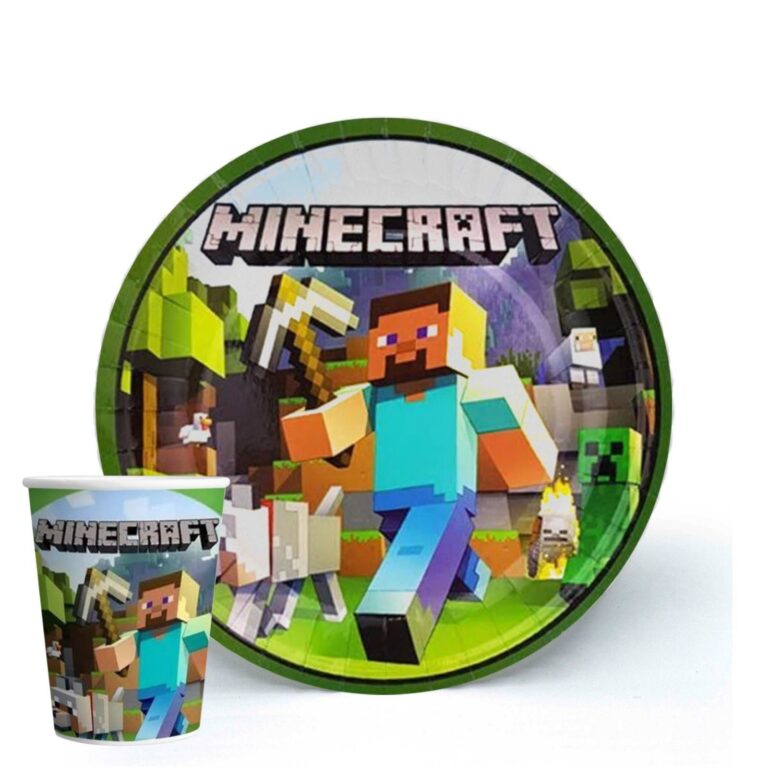 Minecraft Karton Tabak Bardak (8 adet)