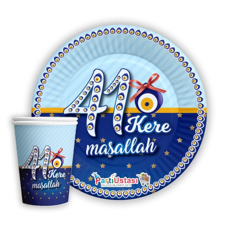 Maşallah Karton Tabak Bardak (8 adet)