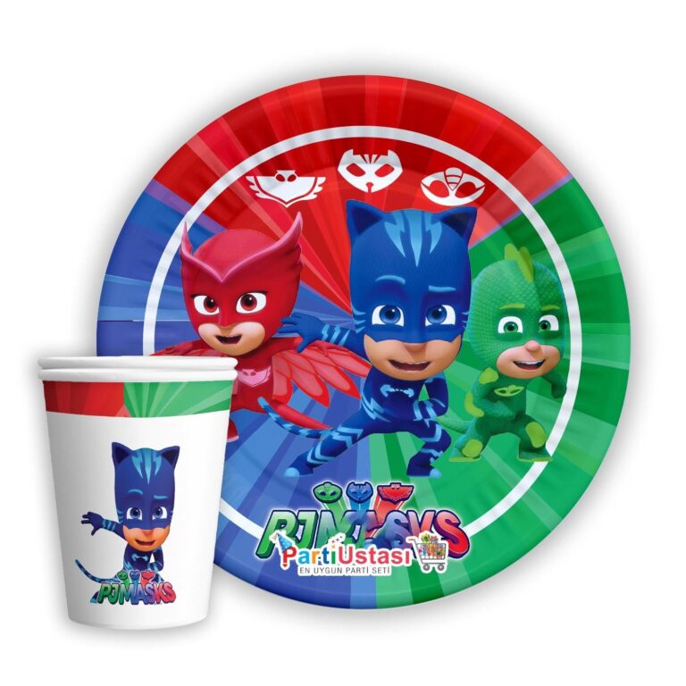 Pijamaske Karton Tabak Bardak (8 adet)